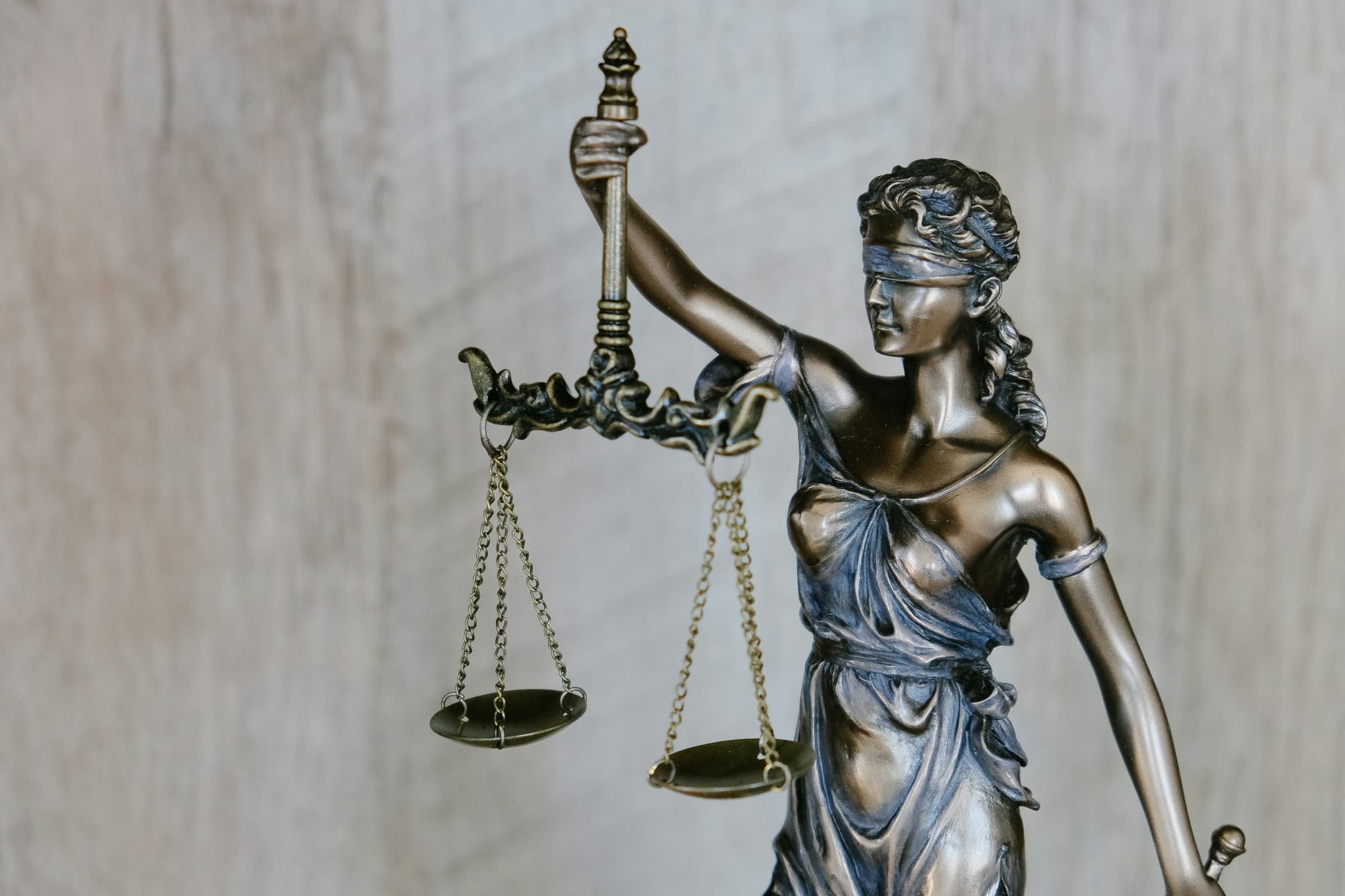Legal balance scales with technology elements